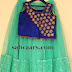 Sea Green Blue Lehenga