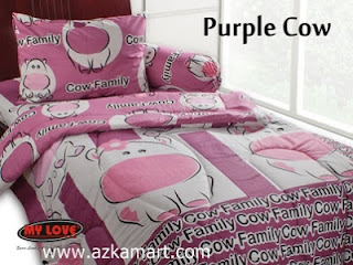 Sprei My Love Purple Cow