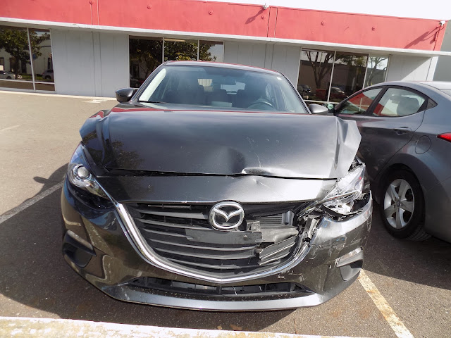 2016 Mazda3-Before work was done at Almost Everything Autobody