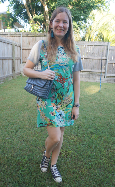 Away From Blue  Aussie Mum Style, Away From The Blue Jeans Rut: Floral  Printed Dresses and Rebecca Minkoff Edie Shoulder Bag In Luna Blue