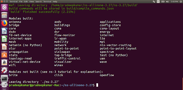 ns3 installation