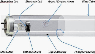 Structure of fluorescent lamps 