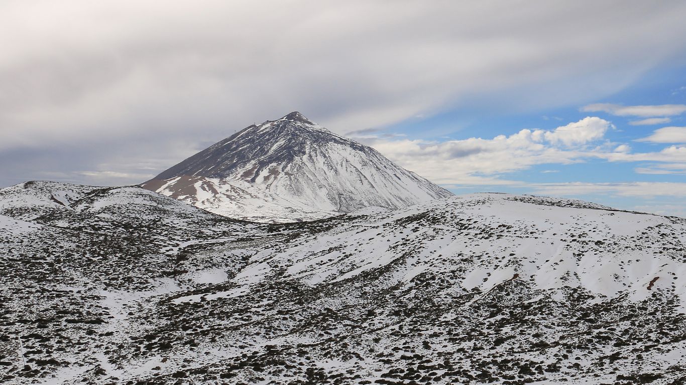 6 fotos del Teide nevado