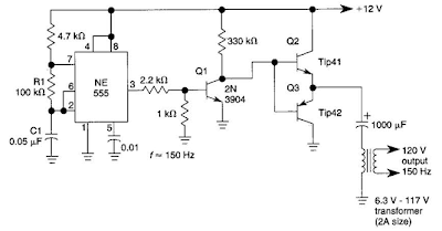 Simple Dc/Ac Inverter Circuit Diagram