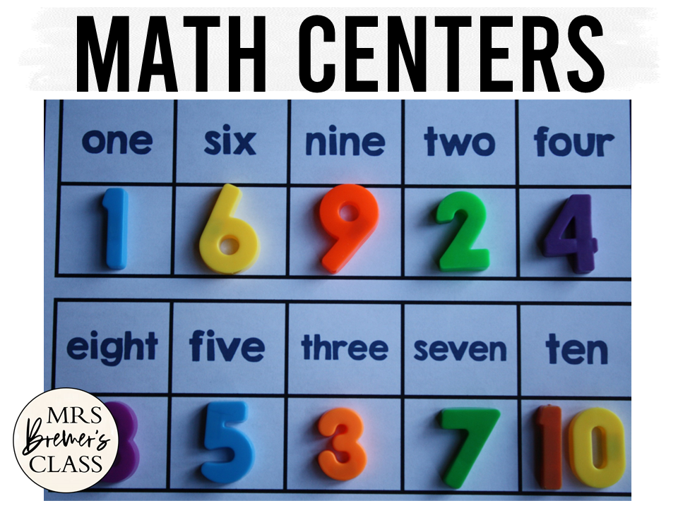 Kindergarten Math Centers Activities | Mrs. Bremer's Class