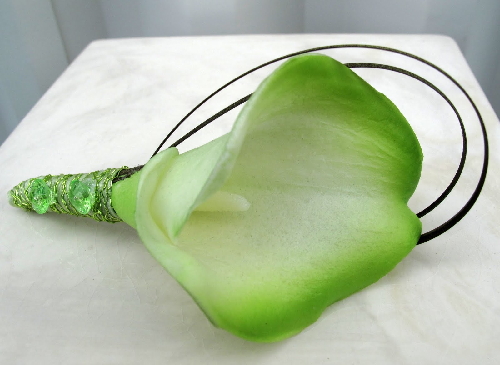 Lime green calla lily wedding