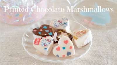 Homemade Printed Chocolate Marshmallows