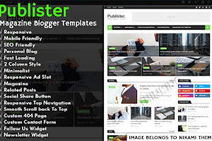 Publister Magazine Pro Blogger Template