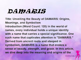meaning of the name "DAMARIS"