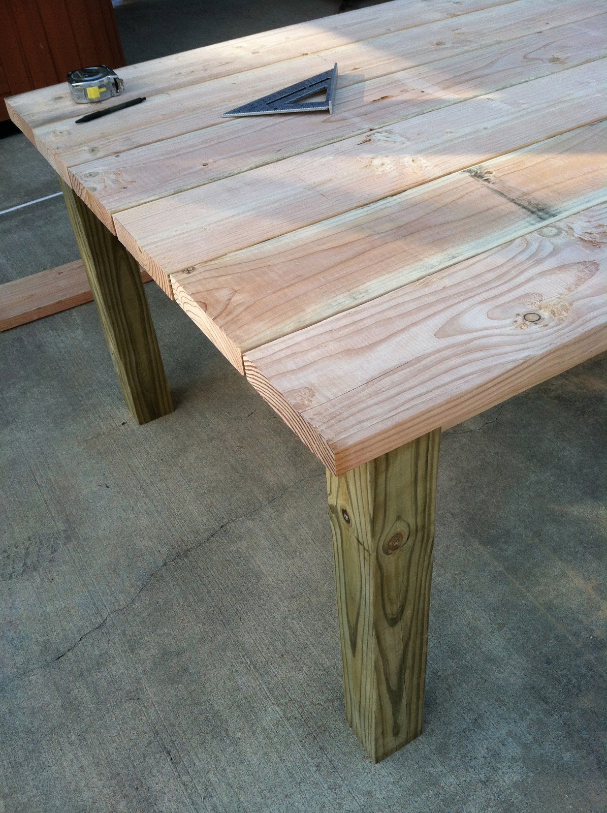 Pine Tree Home: Building My Own Outdoor Wood Farm Table