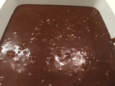 Warm Chocolate Orange Brownie Dessert batter