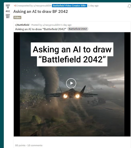 Asking an AI to draw BF 2042