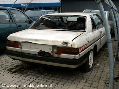 lancia gamma coupe graz zwischen den beiden ersten und dem letzten bild 