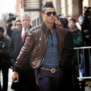Gambar Jaket Kulit Cristiano Ronaldo