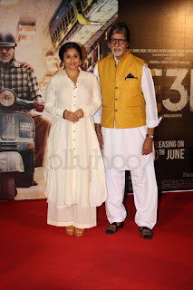 Amitabh Bachchan, Vidya Balan at TE3N Trailer Launch Photo Gallery