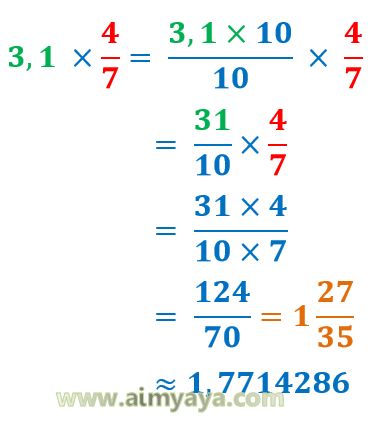   Berbagai macam sebutan tersebut mengatakan bahwa nilai yang merupakan hasil pembagian s Ahli Matematika Perkalian Pecahan