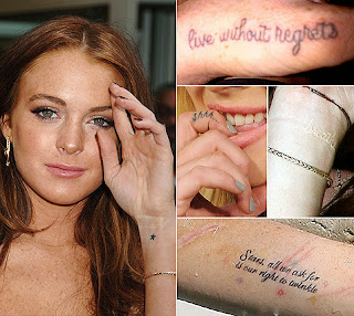 Lindsay Lohan Tattoos