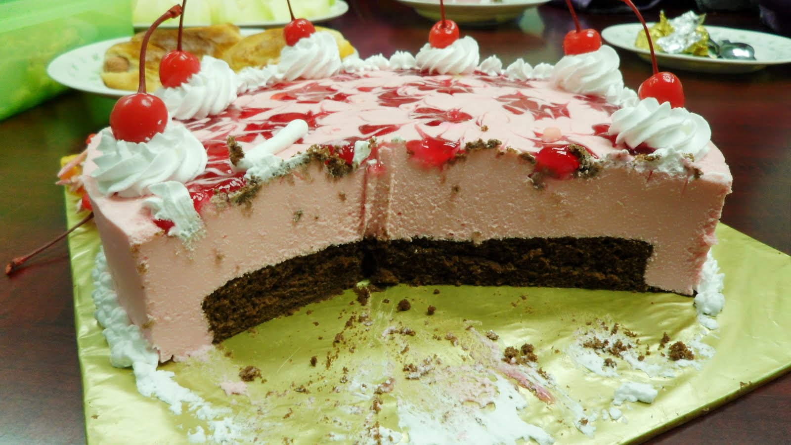 Secantik kek: Kek Keju Strawberry