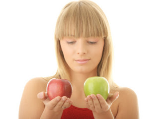 buah apel wanita