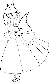 fairy coloring pages,cartoon fairy coloring pages