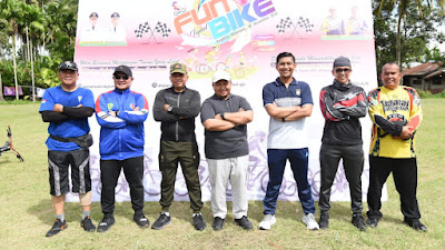 Sambut Hari Jadi Tapsel ke-72, Bupati Dolly Pasaribu Lepas 700 Peserta Fun Bike