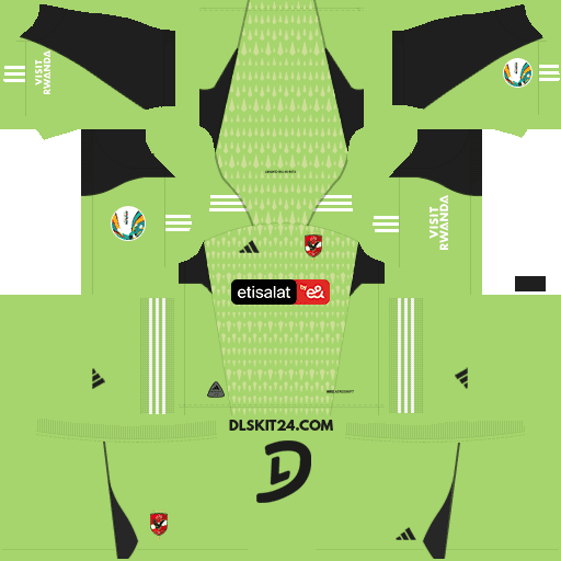 Al Ahly Sc Kits 2023-2024 Adidas African Super League - DLS 2024 Kits (Goalkeeper Third)