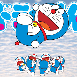 wallpaper doraemon, giant, suneo, nobita, sizuka