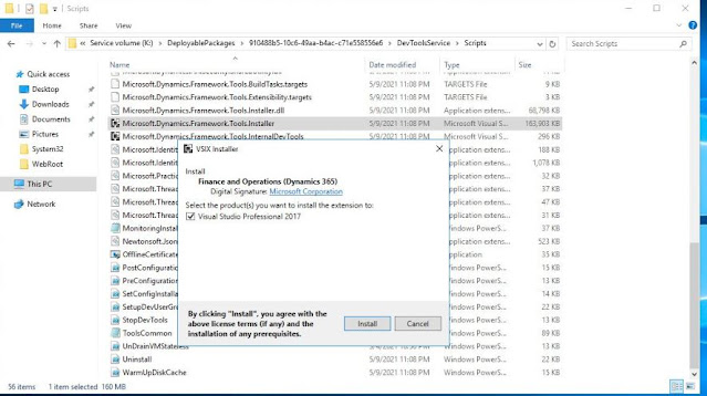 如何在 Dev Box 中的 Visual Studio(DevTools) 中添加 Dynamics 365 扩展 / How to Add Dynamics 365 Extension in Visual studio(DevTools)  in Dev Box