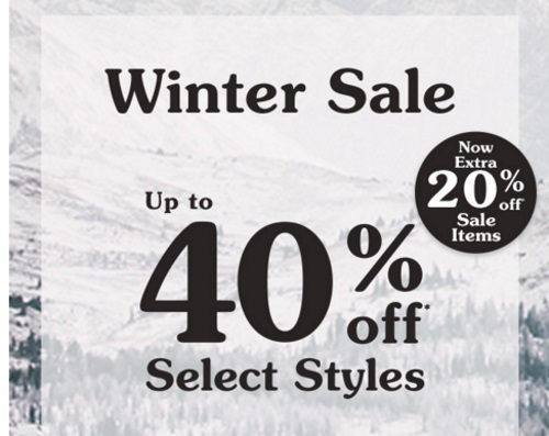 Roots Winter Sale Up To 40% Off + Extra 20% Off Sale Items