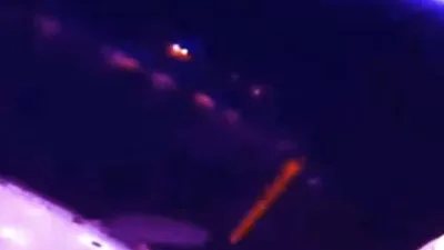 This is a similar looking UFO firing a red laser beam at the ISS Dec 2017.