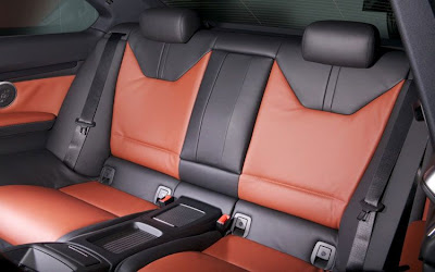 2011 BMW M3 Frozen Gray Coupe Rear Seats View