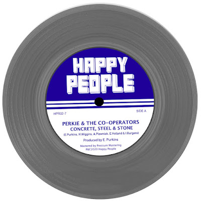 The vinyl single features the name and title of the release, as well as imprint Happy People Records.