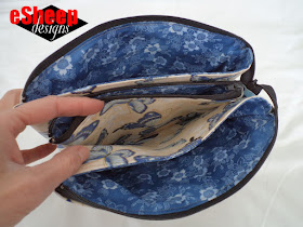 5 Pocket Zippered Pouch crafted by eSheep Designs