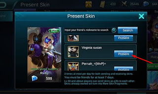 Cara Mengirimkan Skin Mobile Legends