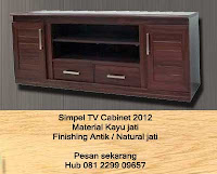 supplier mebel jati jual furniture mebel jati Simpel TV Cabinet 2012