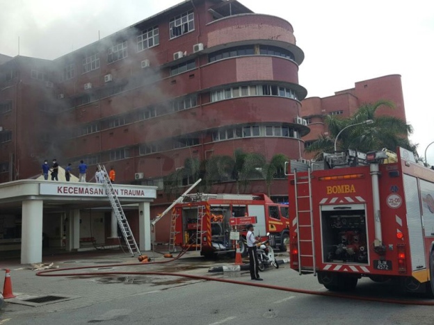 Wad ICU Hospital Sultanah Aminah terbakar