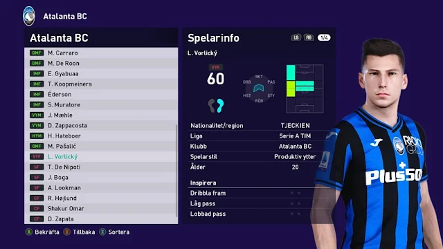 Lukáš Vorlický Face For eFootball PES 2021