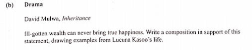 Kcse set books essay questions