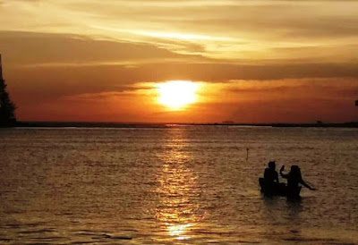 Senja nan Cantik di Muara Jenggalu Bengkulu