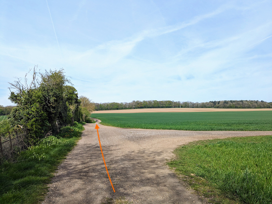 Continue heading NW, still on Tewin bridleway 7