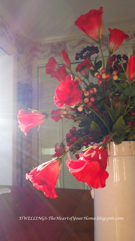 red flowers