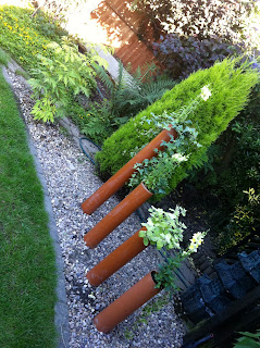 tube pipe used for gardening feature
