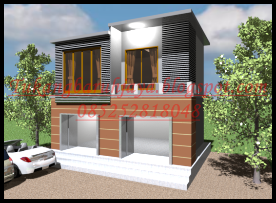  Desain Rumah Ruko Minimalis 1 Lantai  contoh desain  ruko  1  