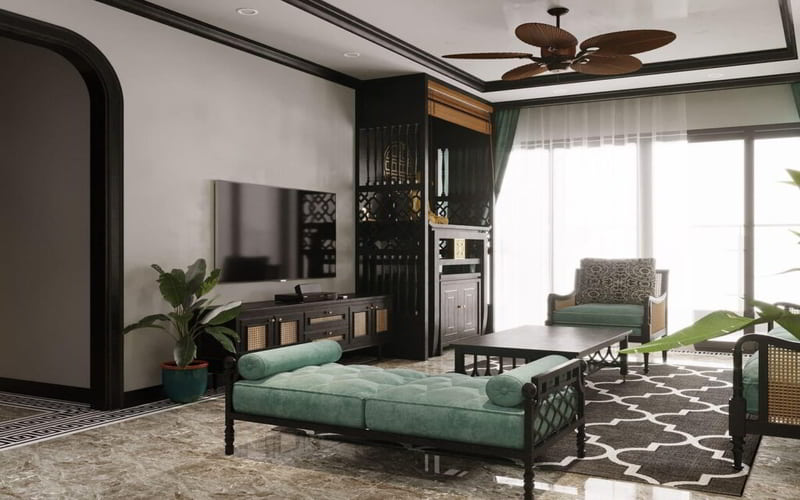 Phong cách thiết kế nội thất Indochine Ấn tượng đậm nét châu Á
