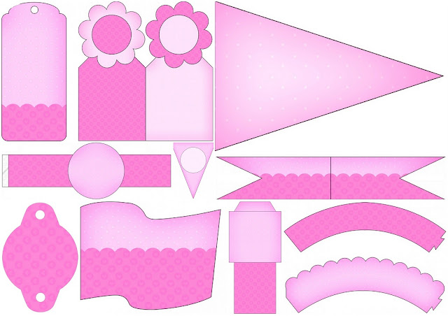 Pink Hearts: Free Party Printables.