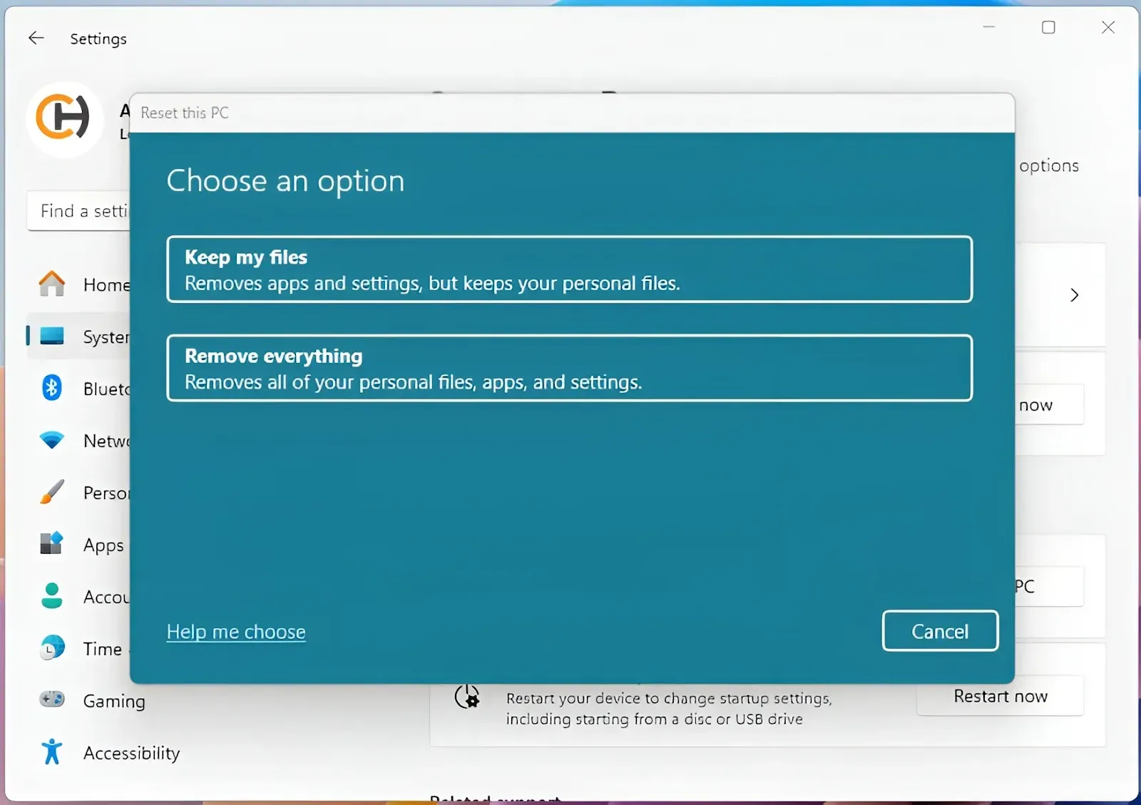 كيفية إعادة ضبط المصنع لنظام التشغيل Windows 11 بإزالة كل شيء