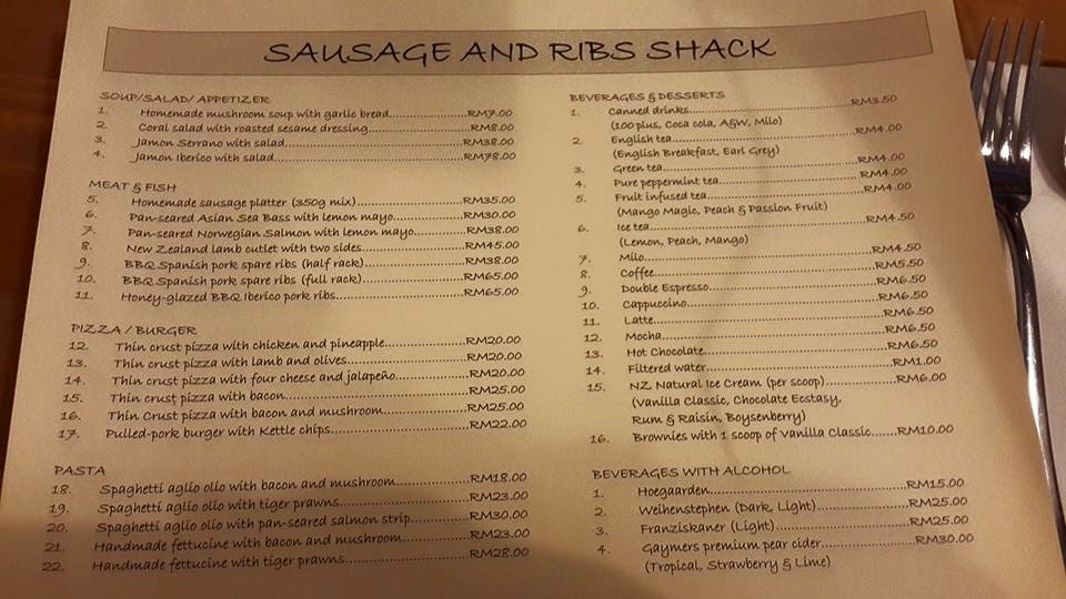 Eva's Food Diary: Sausage and Ribs Shack @ Taman Midah ...
