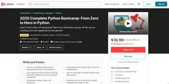 best courses to learn Python