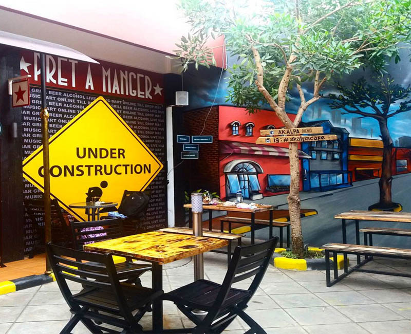 10 Desain cafe mini outdoor pinggir jalan sederhana dan 