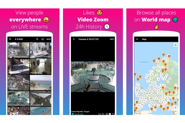Live Camera - Ζωντανή εικόνα από κάμερες σε όλο τον κόσμο στο κινητό σας